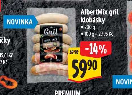  AlbertMix gril klobásky 200 g 
