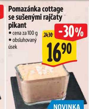 Pomazánka cottage se sušenými rajčaty pikant  100 g