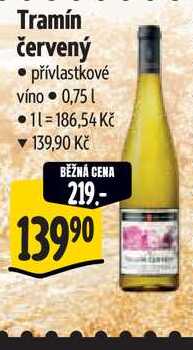 Tramín červený  0,75 l