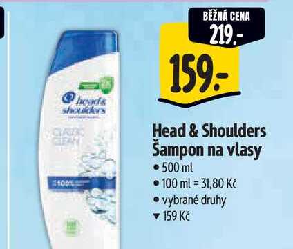  Head & Shoulders Šampon na vlasy 500 ml 