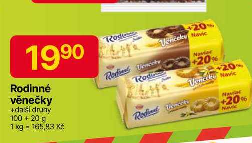 Rodinné věnečky +další druhy 100+ 20 g 