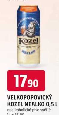 VELKOPOPOVICKÝ KOZEL NEALKO 0,5l