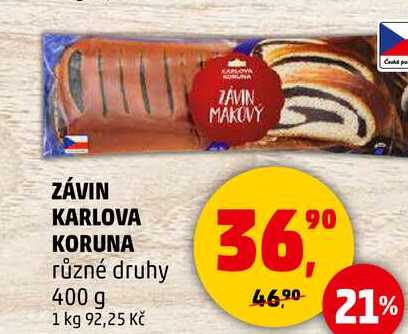 ZÁVIN KARLOVA KORUNA různé druhy, 400 g 