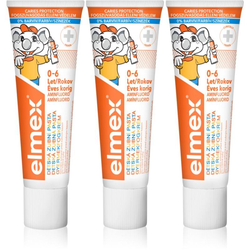 Elmex Caries Protection Kids zubní pasta pro děti 3 x 50 ml