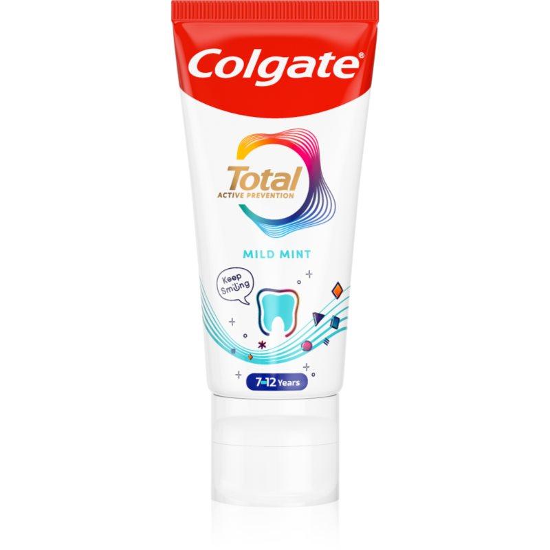 Colgate Total Junior Active Prevention Mild Mint zubní pasta pro důkladné vyčištění zubů a ústní dutiny pro děti 50 ml