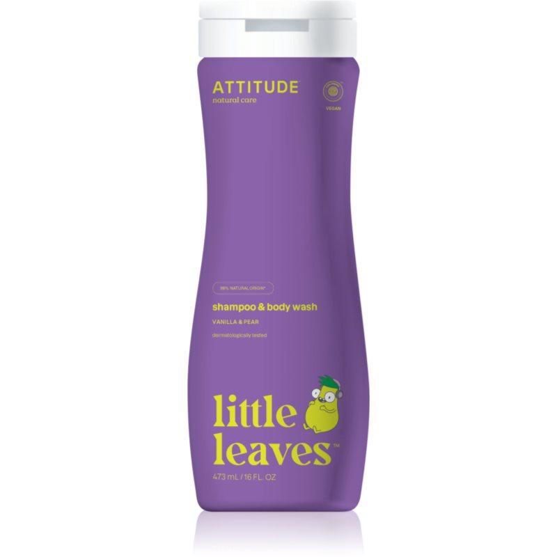 Attitude Little Leaves Vanilla & Pear dětský mycí gel a šampon 473 ml