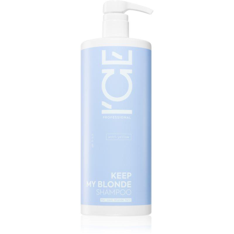 Natura Siberica ICE Professional Keep My Blonde šampon neutralizující žluté tóny pro zesvětlené, melírované studené blond vlasy 1000 ml