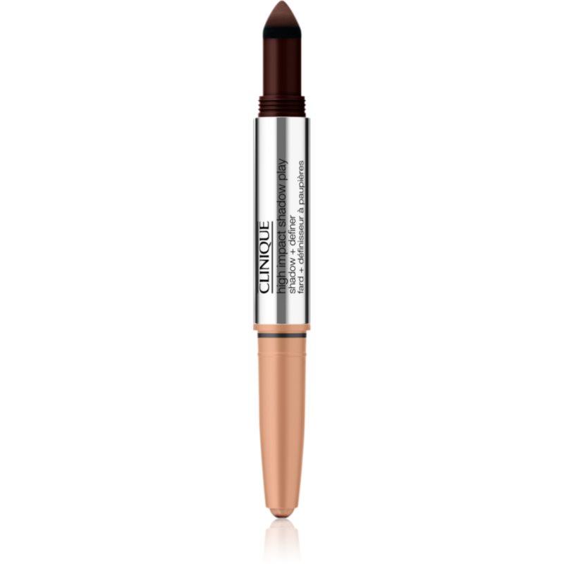 Clinique High Impact Shadow Play™ Shadow & Definer oční stíny v tužce duo odstín Café Au Lait 1,9 g