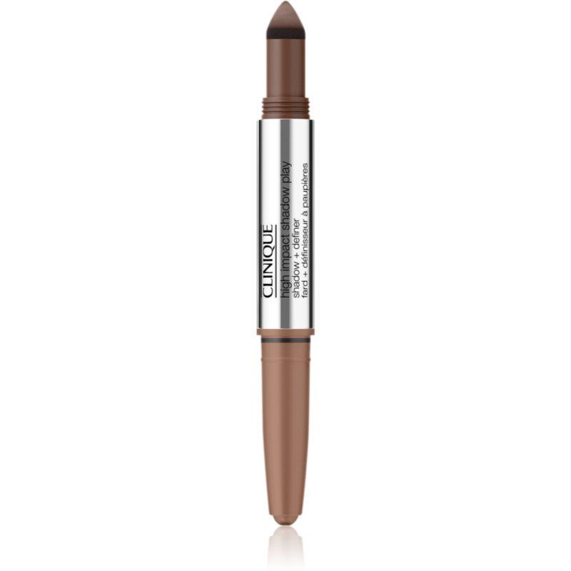 Clinique High Impact Shadow Play™ Shadow & Definer oční stíny v tužce duo odstín Double Latte 1,9 g