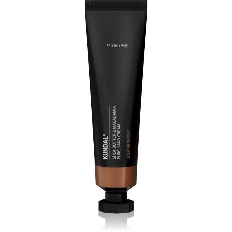 KUNDAL Shea Butter & Macadamia Jasmine Woody hydratační krém na ruce s vyživujícím účinkem 50 ml