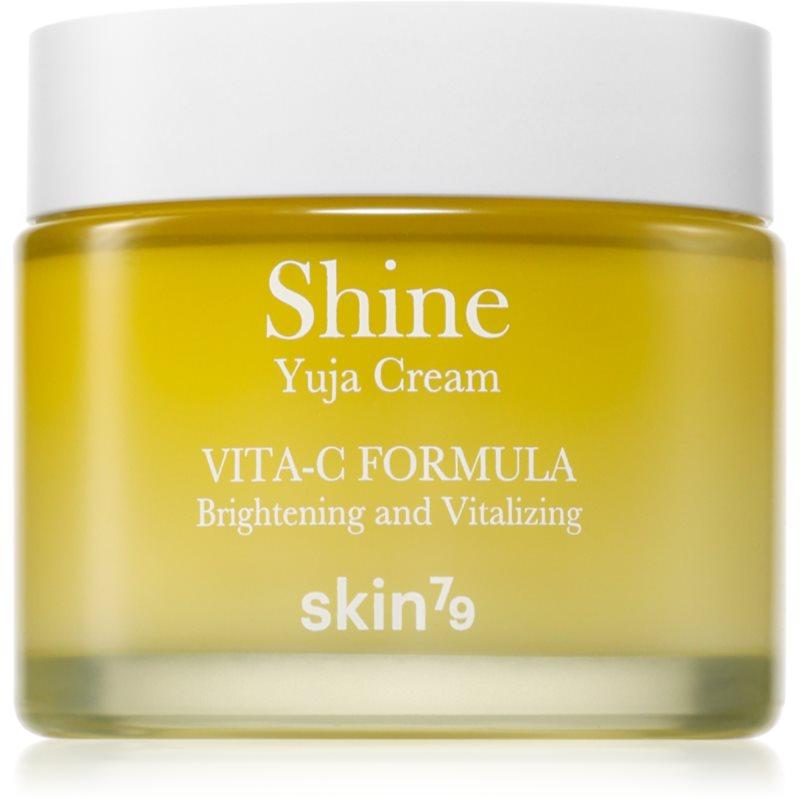 Skin79 Shine Yuja Cream Vita-C Formula hydratační a rozjasňující pleťový krém pro pleť s hyperpigmentací 70 ml