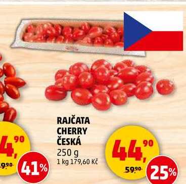 RAJČATA CHERRY ČESKÁ, 250 g 
