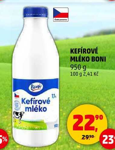KEFÍROVÉ MLÉKO BONI, 950 g