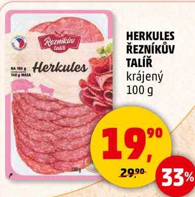 HERKULES ŘEZNÍKŮV TALÍŘ krájený, 100 g