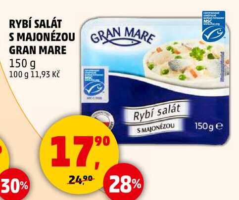 RYBÍ SALÁT S MAJONÉZOU GRAN MARE, 150 g