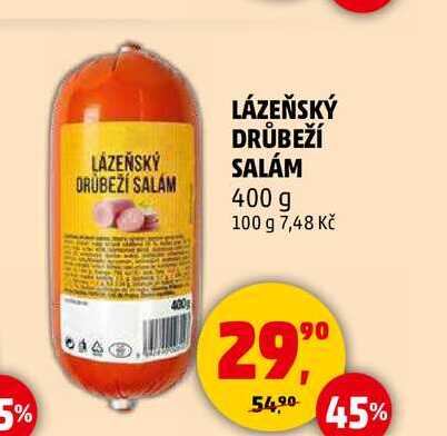 LÁZEŇSKÝ DRŮBEŽÍ SALÁM, 400 g 