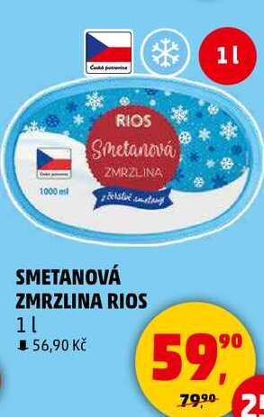 SMETANOVÁ ZMRZLINA RIOS, 1 l 