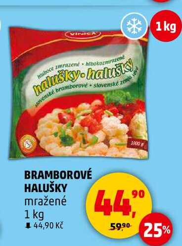 BRAMBOROVÉ HALUŠKY mražené, 1 kg 