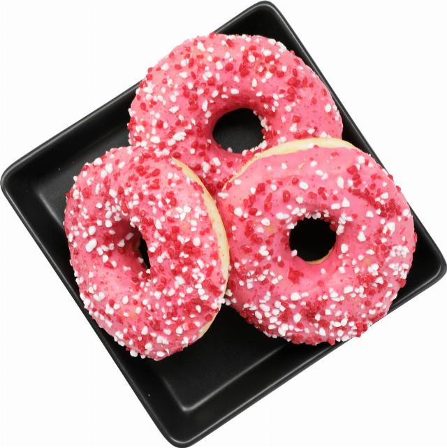 Donut s jahodovou příchutí