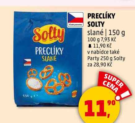 PRECLÍKY SOLTY slané, 150 g