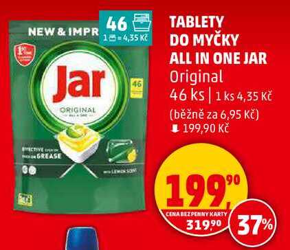 TABLETY DO MYČKY ALL IN ONE JAR Original, 46 KS 