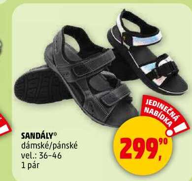 SANDÁLY dámské/pánské vel.: 36-46, 1 pár 
