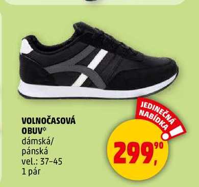 VOLNOČASOVÁ OBUV dámská/ pánská vel.: 37-45, 1 pár 
