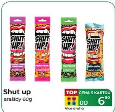 Shut up arašídy 60g 