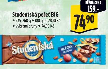 Studentská pečeť BIG, 235-260 g 