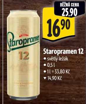 Staropramen 12, 0,5 l 