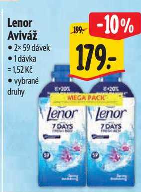 Lenor Aviváž, 2x 59 dávek 
