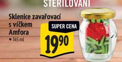 Sklenice zavařovací s víčkem Amfora, 145 ml