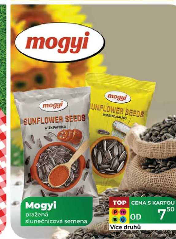 Mogyi pražená slunečnicová semena 