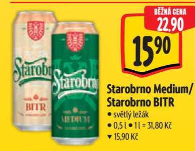 Starobrno BITR, 0,5 l