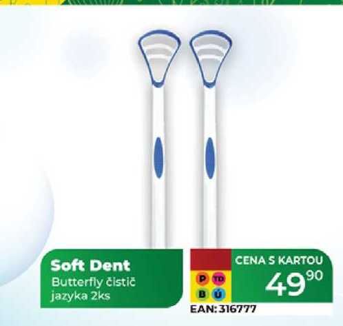 Soft Dent Butterfly čistič jazyka 2ks
