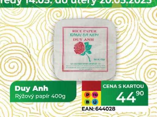 Duy Anh Rýžový papír 400g 