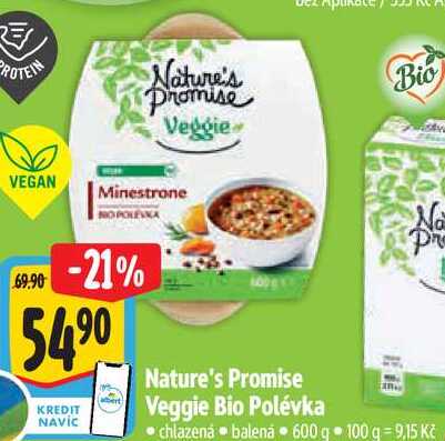 Nature's Promise Veggie Bio Polévka, 600 g