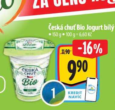  Česká chuť Bio Jogurt bílý 150 g 