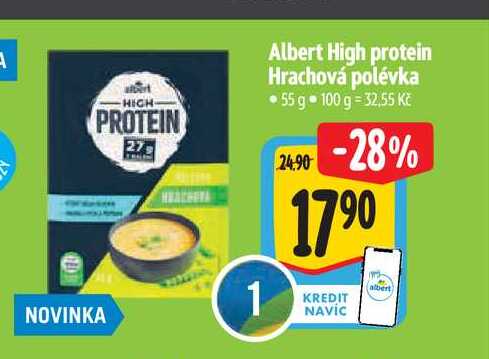  Albert High protein Hrachová polévka 55 g  