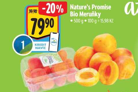 Nature's Promise Bio Meruňky, 500 g 