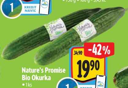 Nature's Promise Bio Okurka, 1 ks