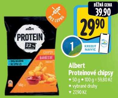 Albert Proteinové chipsy, 50 g 