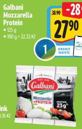 Galbani Mozzarella Protein, 125 g 