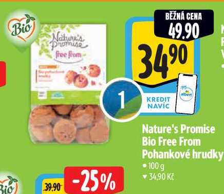   Nature's Promise Bio Free From Pohankové hrudky 100 g  