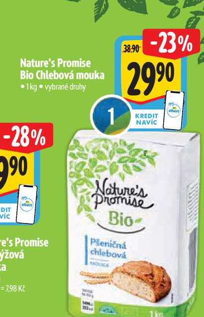 Nature's Promise Bio Chlebová mouka 1kg  