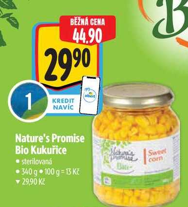  Nature's Promise Bio Kukuřice 340 g