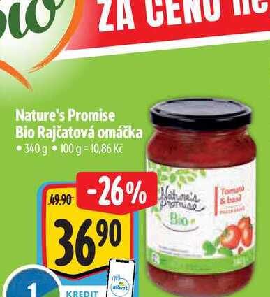  Nature's Promise Bio Rajčatová omáčka 340 g 