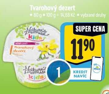 Tvarohový dezert, 80 g 