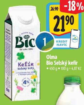 Olma Selský kefír, 450 g 