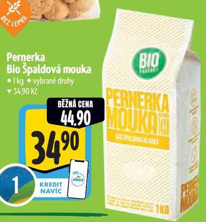 Pernerka Bio Špaldová mouka, 1 kg